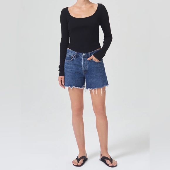 Agolde Parker Long Shorts Size 32 NWT - Picture 1 of 16